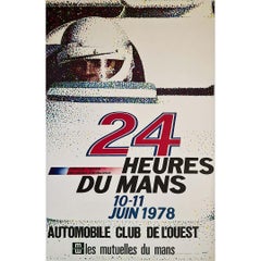 Poster originale delle 24 Ore di Le Mans del 1978, realizzato da Lardrot