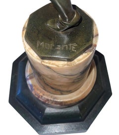 Jean Pierre Morante Bronze Art Deco Dancer Sculpture.