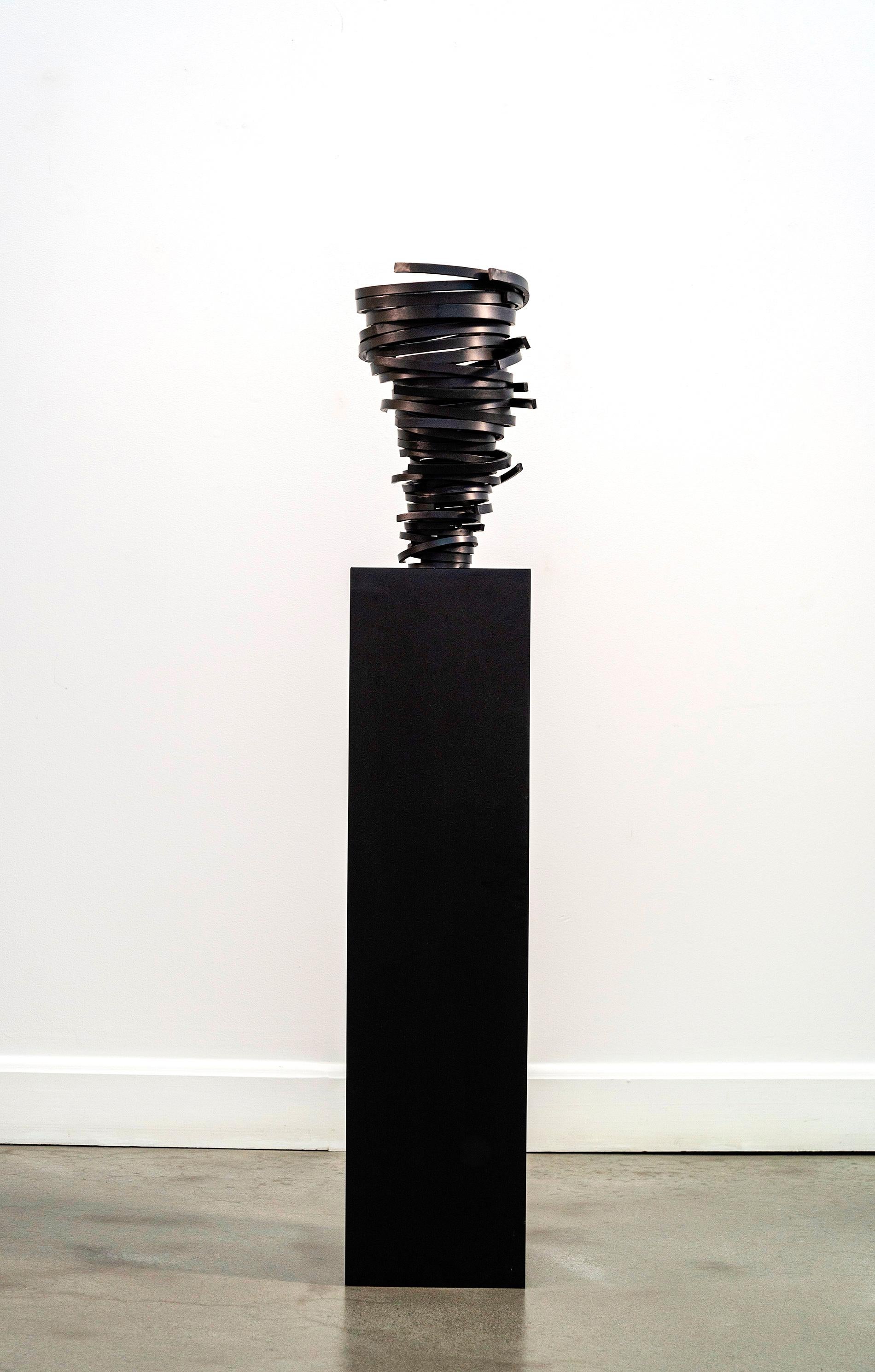 Jean-Pierre Morin Abstract Sculpture – Milky Way 4 - zeitgenössische, geometrisch abstrakte Aluminiumskulptur