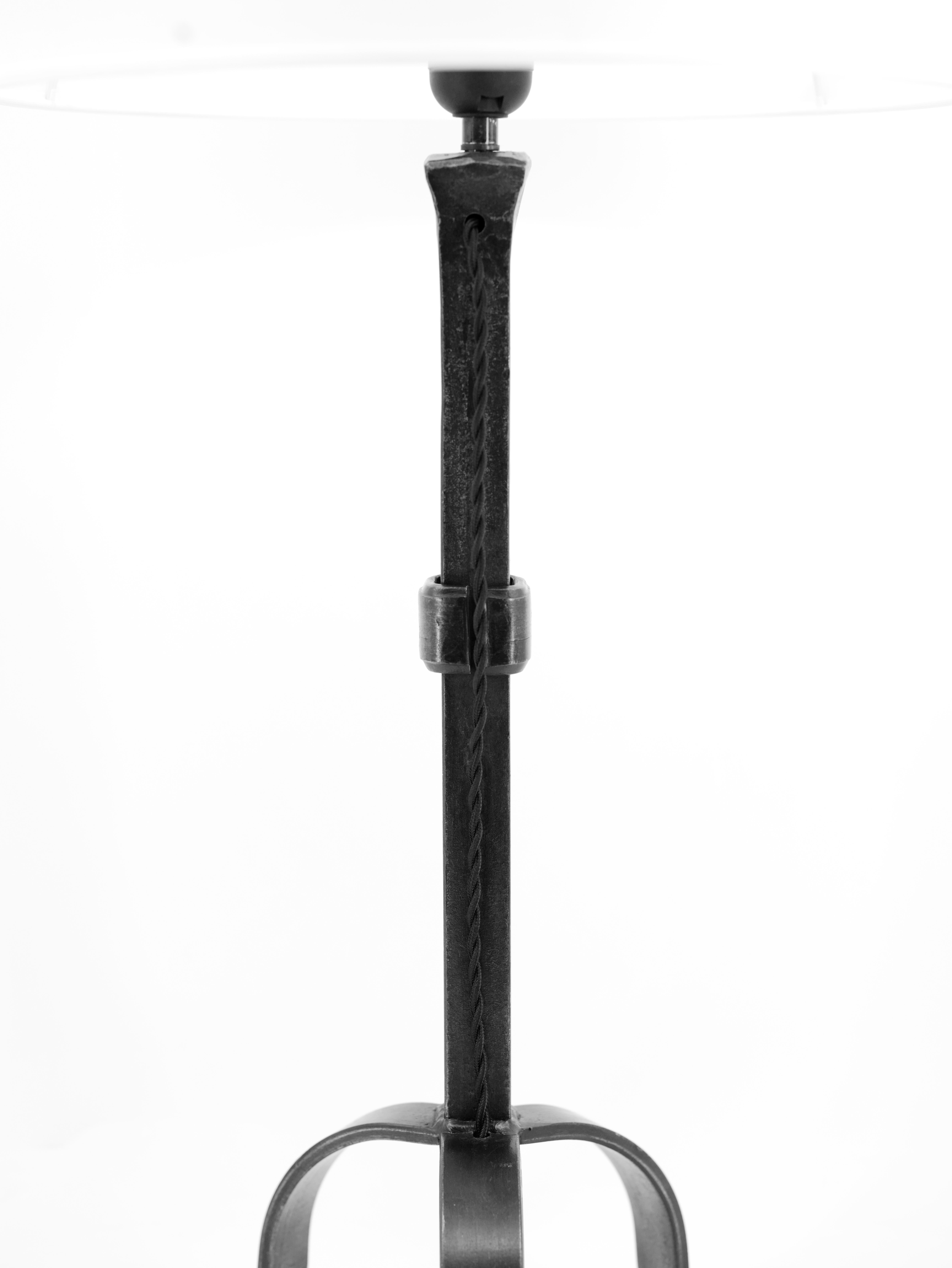 French Jean-Pierre Ryckaert Large Mid-Century Table Lamp, Ca.1950 For Sale
