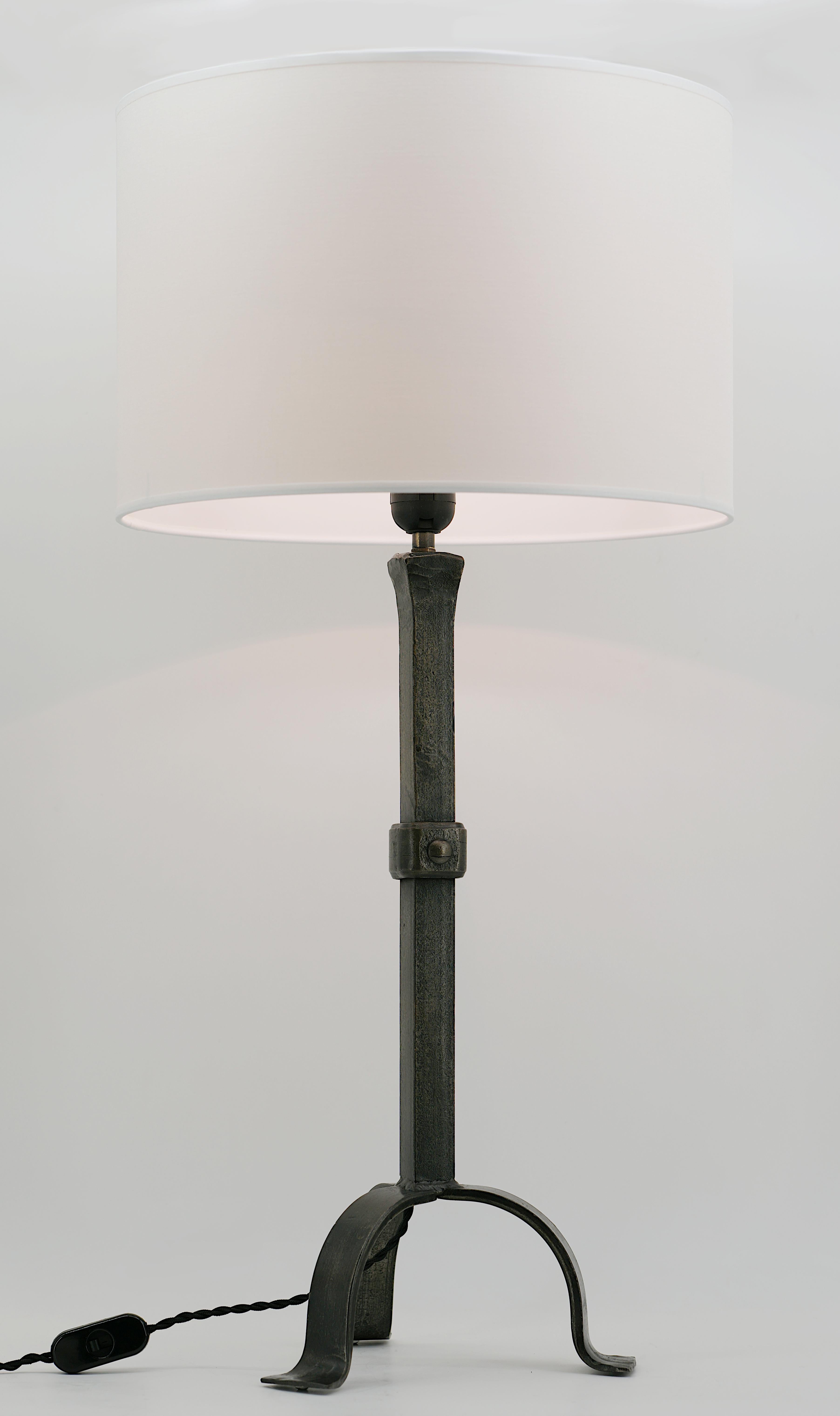 Français Jean-Pierre Ryckaert, grande lampe de table mi-siècle, vers 1950 en vente