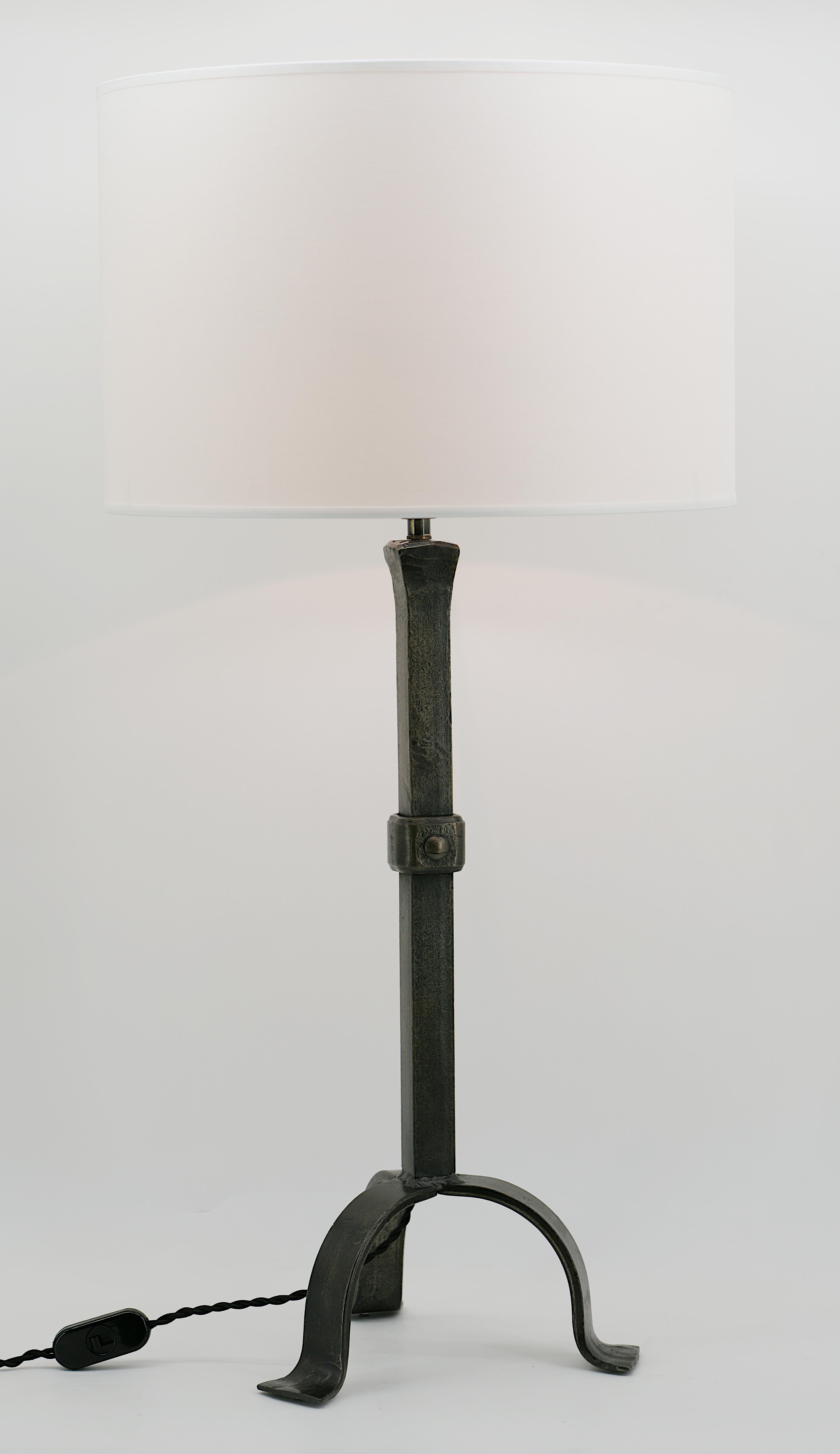 Jean-Pierre Ryckaert, grande lampe de table mi-siècle, vers 1950 Excellent état - En vente à Saint-Amans-des-Cots, FR
