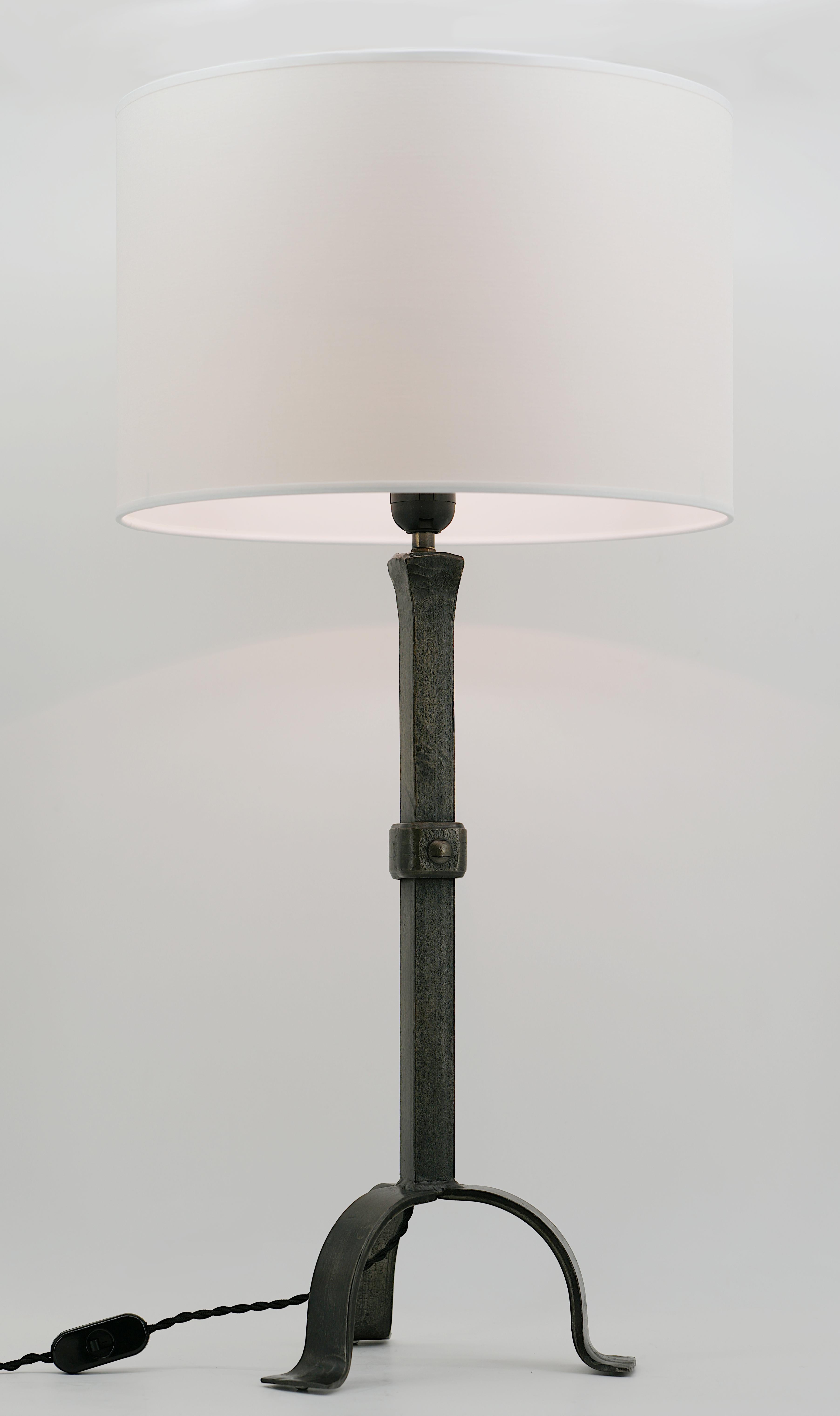 Mid-20th Century Jean-Pierre Ryckaert Large Mid-Century Table Lamp, Ca.1950 For Sale