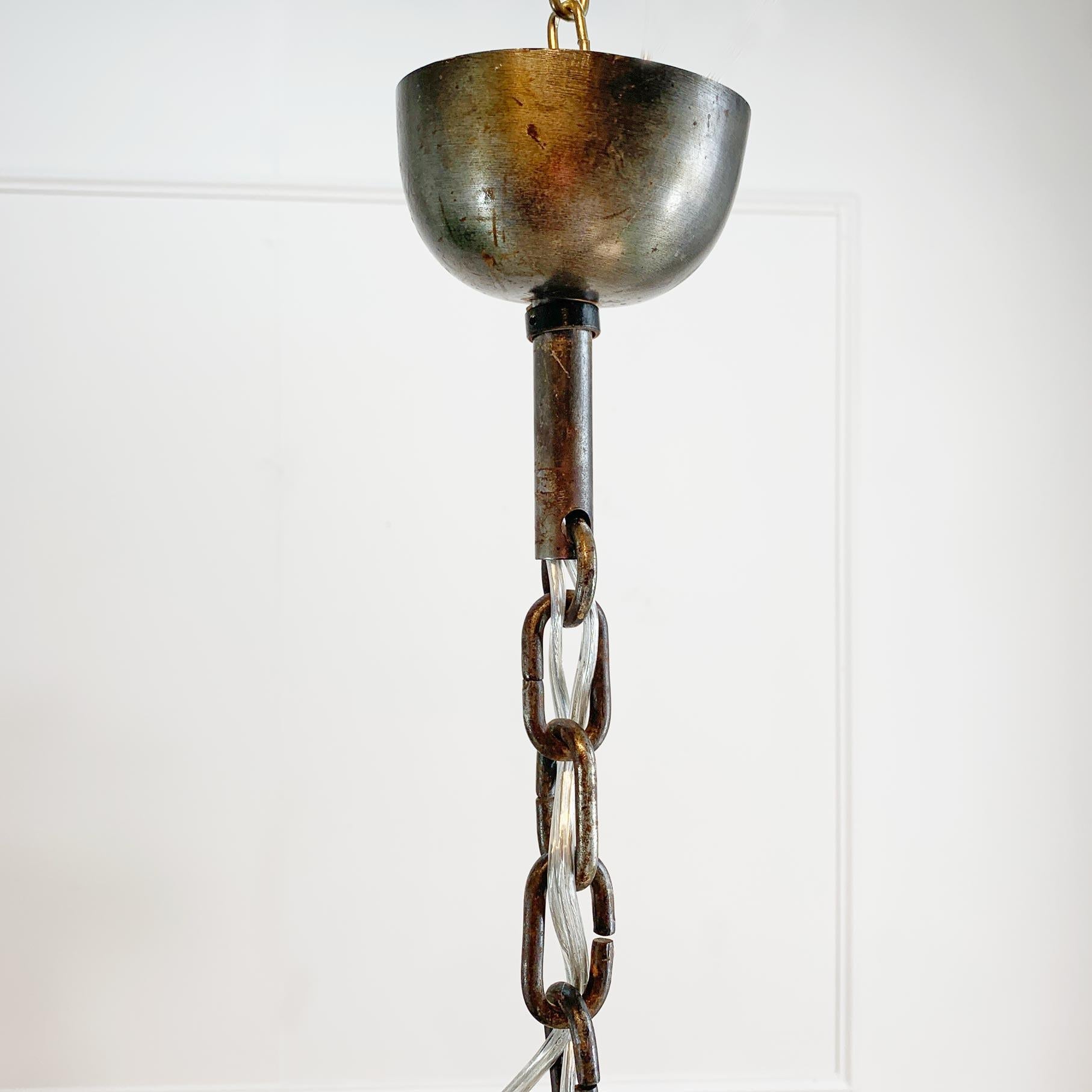 Jean-Pierre Ryckaert, cinturino in pelle e acciaio da soffitto, a sospensione in vendita 5