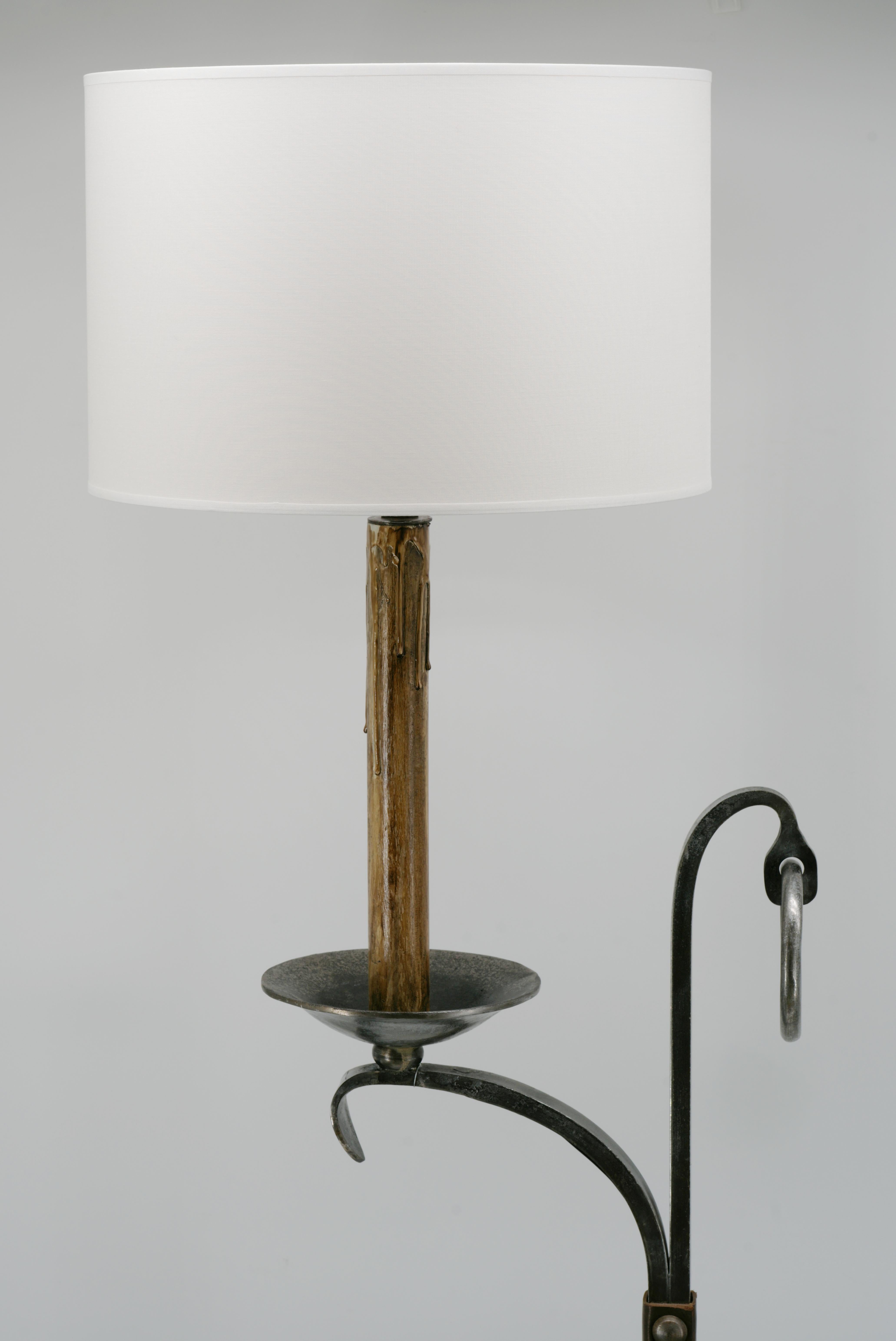 French Jean-Pierre Ryckaert Midcentury Floor Lamp, 1950 For Sale