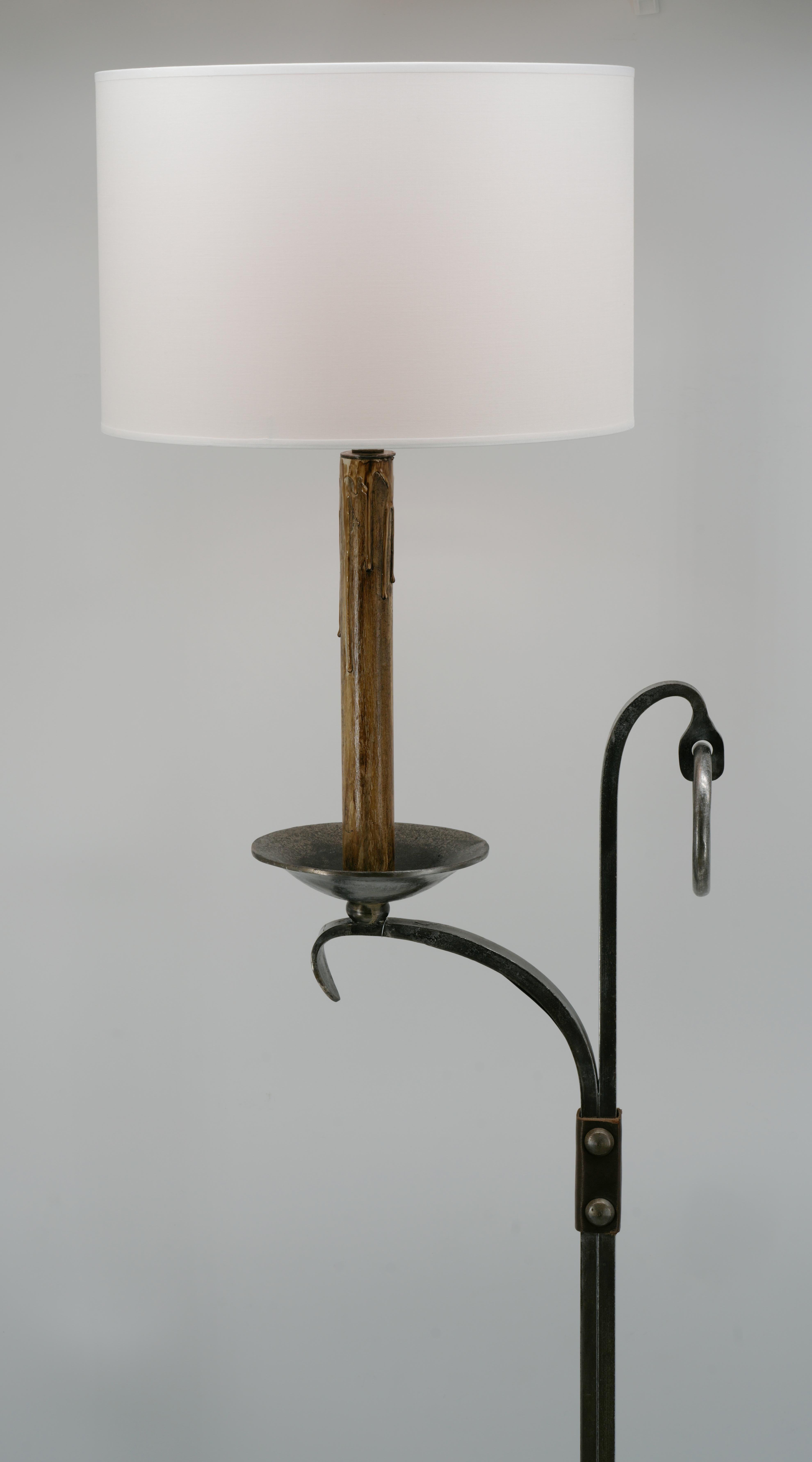 Jean-Pierre Ryckaert Midcentury Floor Lamp, 1950 In Excellent Condition For Sale In Saint-Amans-des-Cots, FR