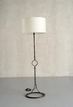 Stehlampe aus Schmiedeeisen von Jean-Pierre Ryckaert, Frankreich 1950