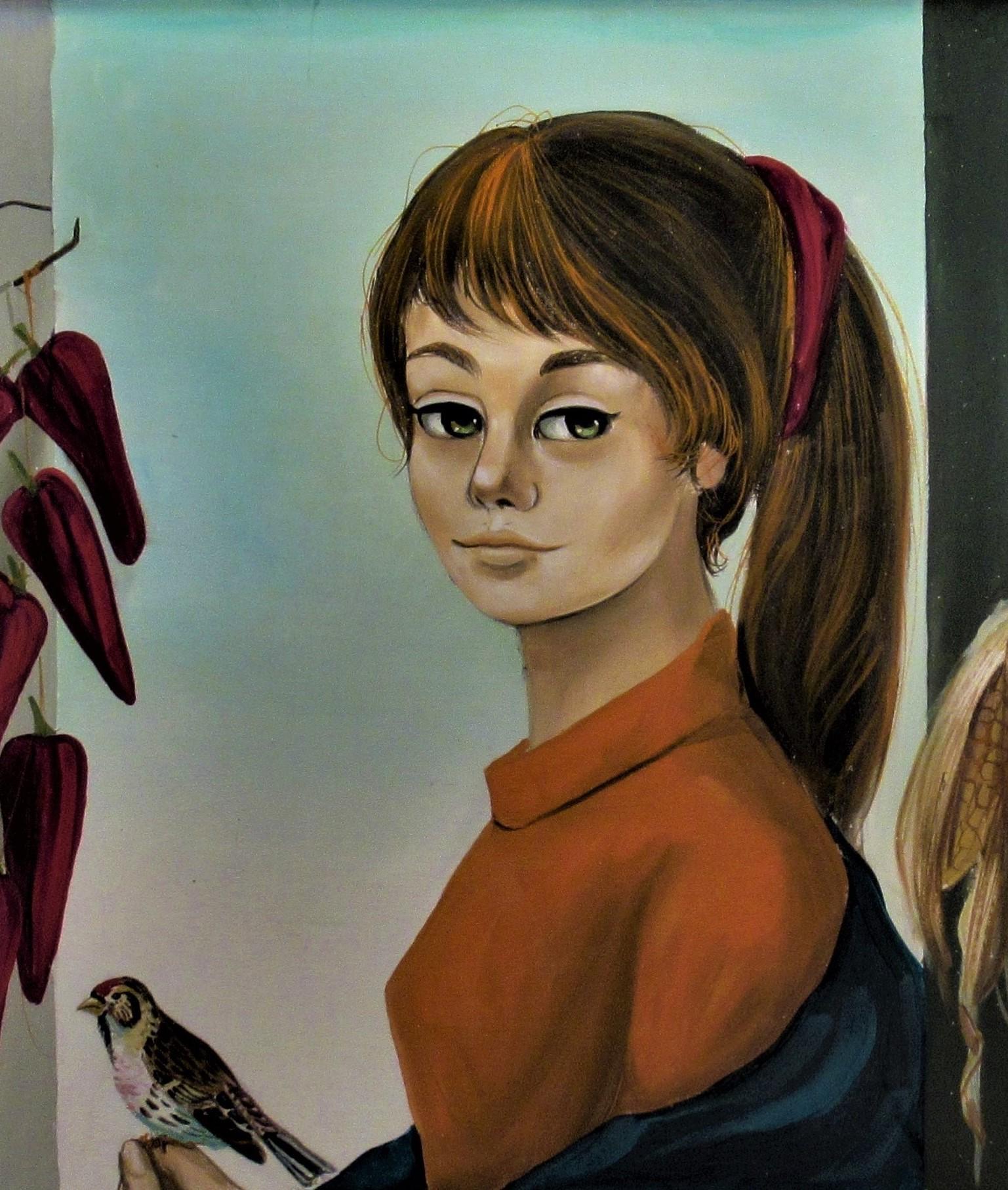 Le Nid (Il Nido) - Painting Surrealismo di Jean Pierre Serrier 