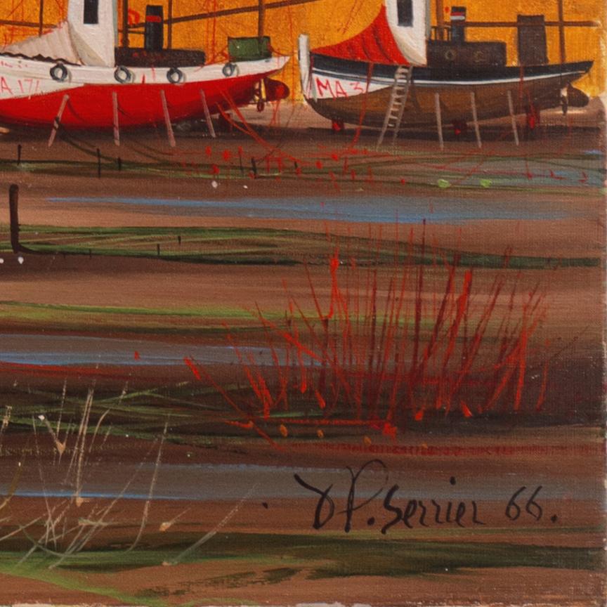 'The Water Carriers', Paris, Salon d'Automne, Académie des Beaux-Arts, New York - Painting by Jean Pierre Serrier 