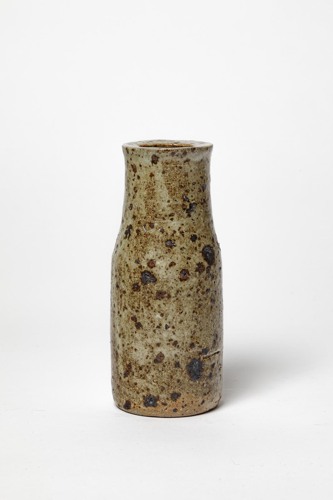 Mid-Century moderno Jean-Pierre Viot Vaso in ceramica di design del XX secolo fatto a mano 1969 in vendita