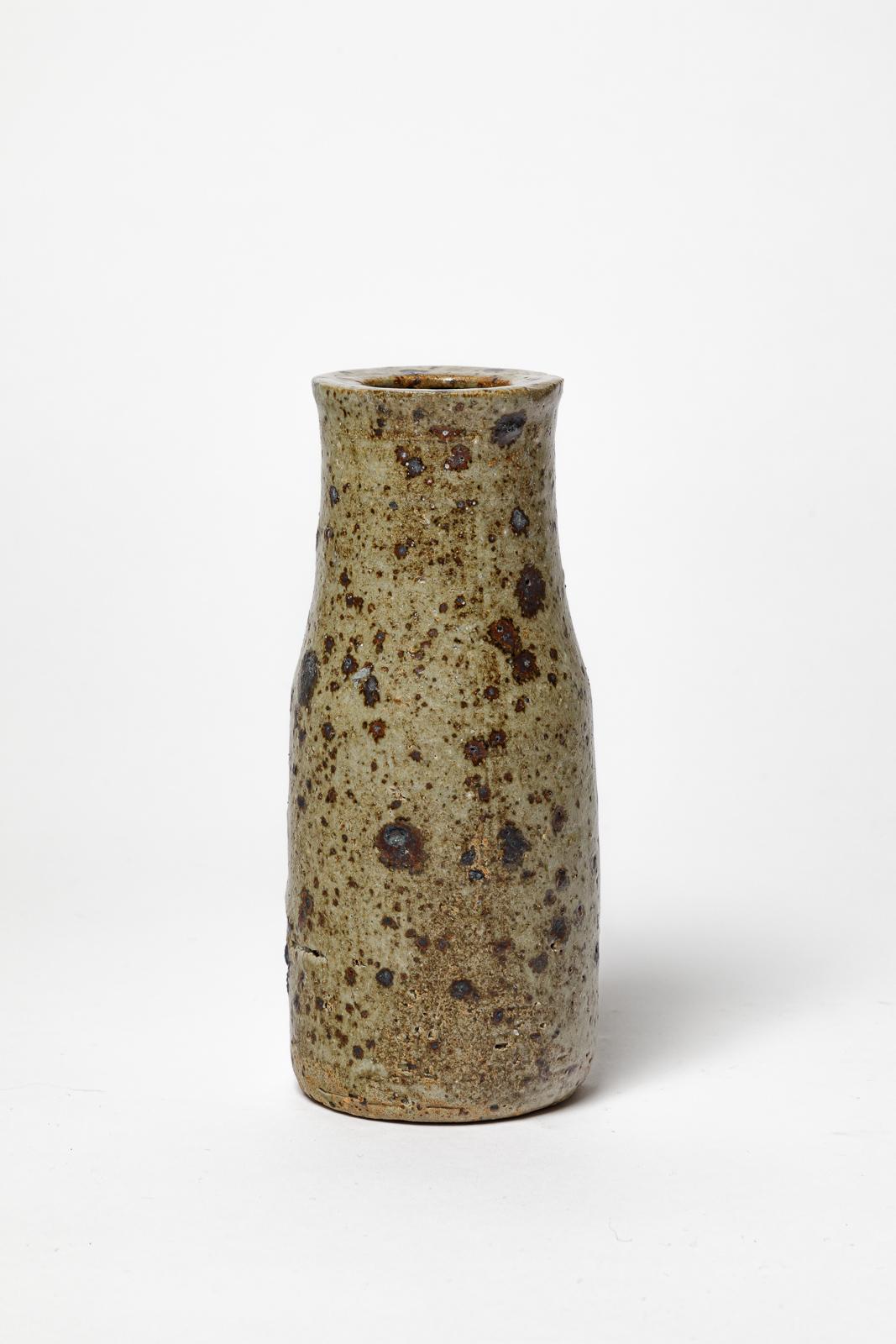 Francese Jean-Pierre Viot Vaso in ceramica di design del XX secolo fatto a mano 1969 in vendita