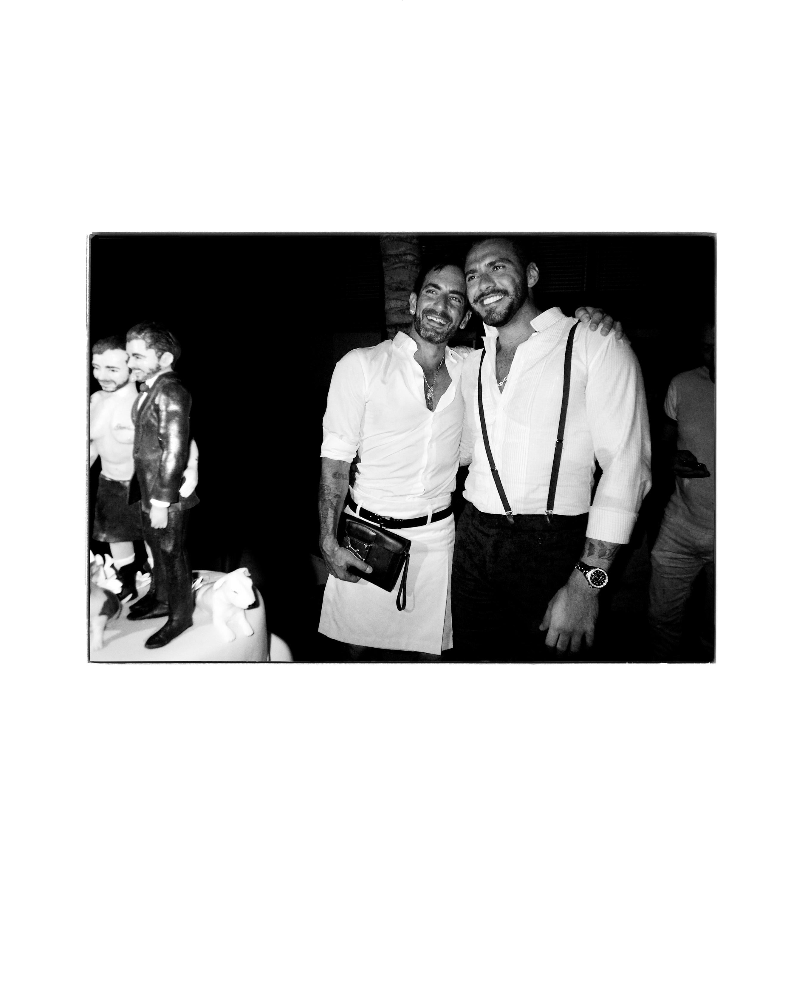 Jean Pigozzi Black and White Photograph - Marc Jacobs and Lorenzo Martone, St. Barts