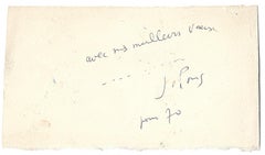 Composition - Original Oil Pastels by Jean Pons - 1970