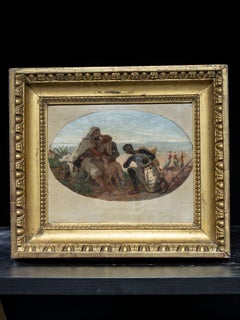 Oval Allegorical Composition, Circle of Jean Portaels, Belgian School, mid-19th