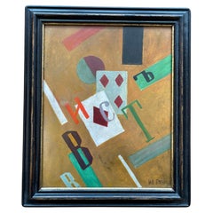 Jean Pougny, nacido Iwan Albertovich Puni (1890-1956) "El as de diamantes", 1915