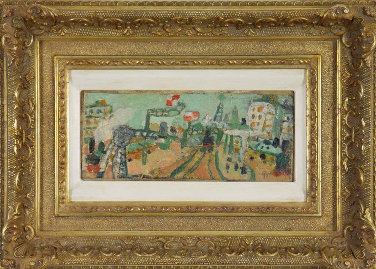Jean Pougny Paysage de Paris (La Ligne de Chemin de Fer), Painting
