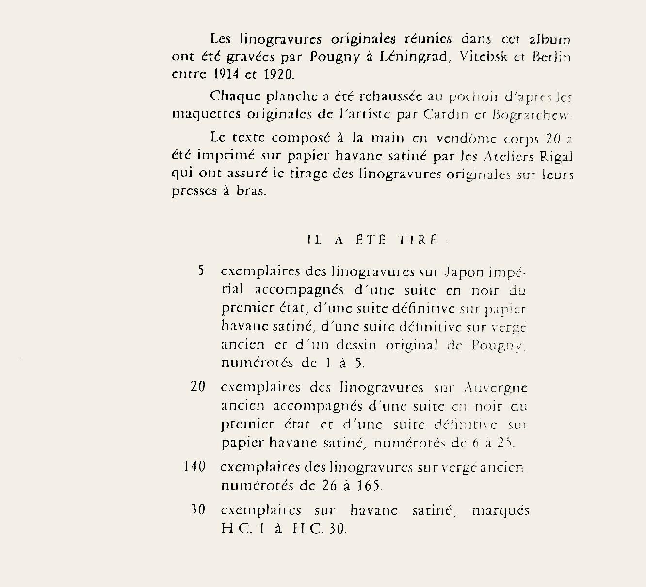 ugny, Composition, Pougny, linogravures originales au dix, 1914-1920 (après) en vente 2