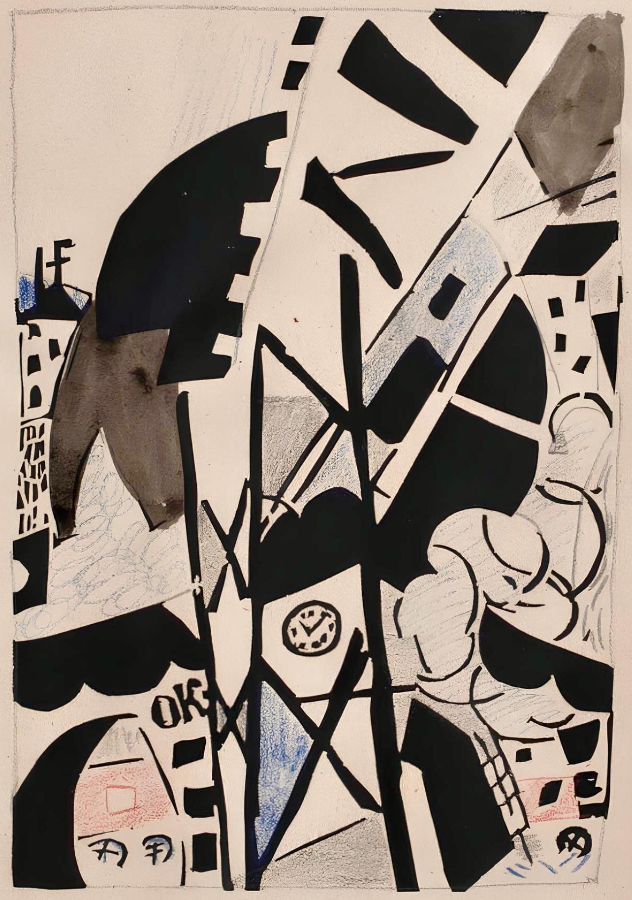 Pougny, Composizione, Pougny, DIX linogravures originales, 1914-1920 (dopo)