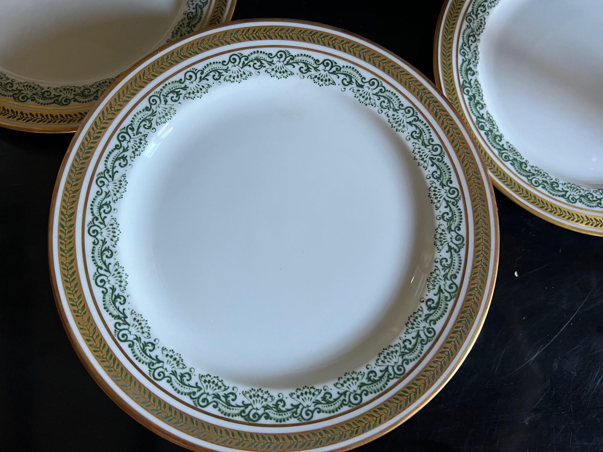 French Provincial Jean Pouyat Limoges Salad / Dessert Plates-Set of 8, circa 1890s