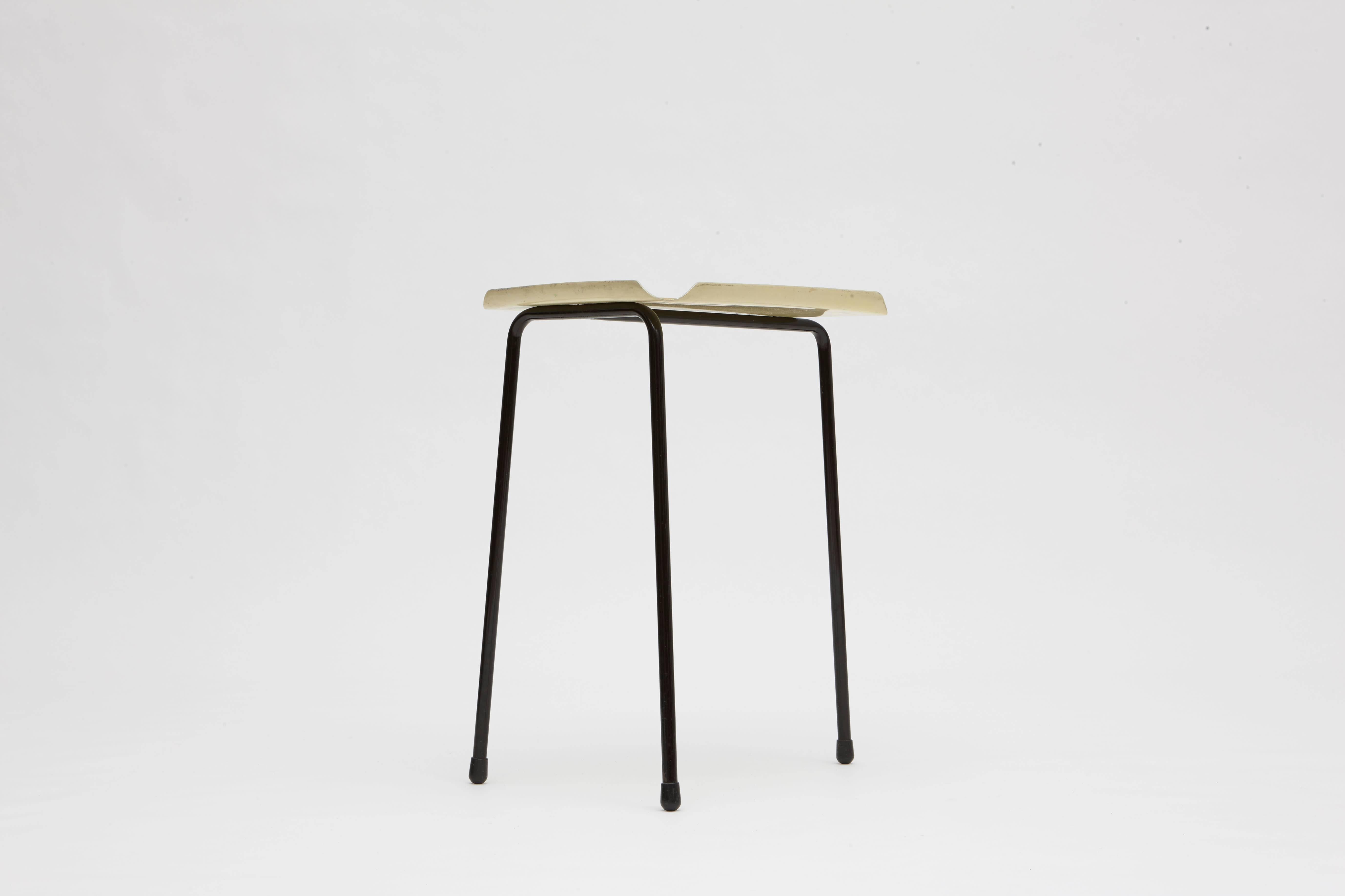 French Jean Prouvé Metal Side Table