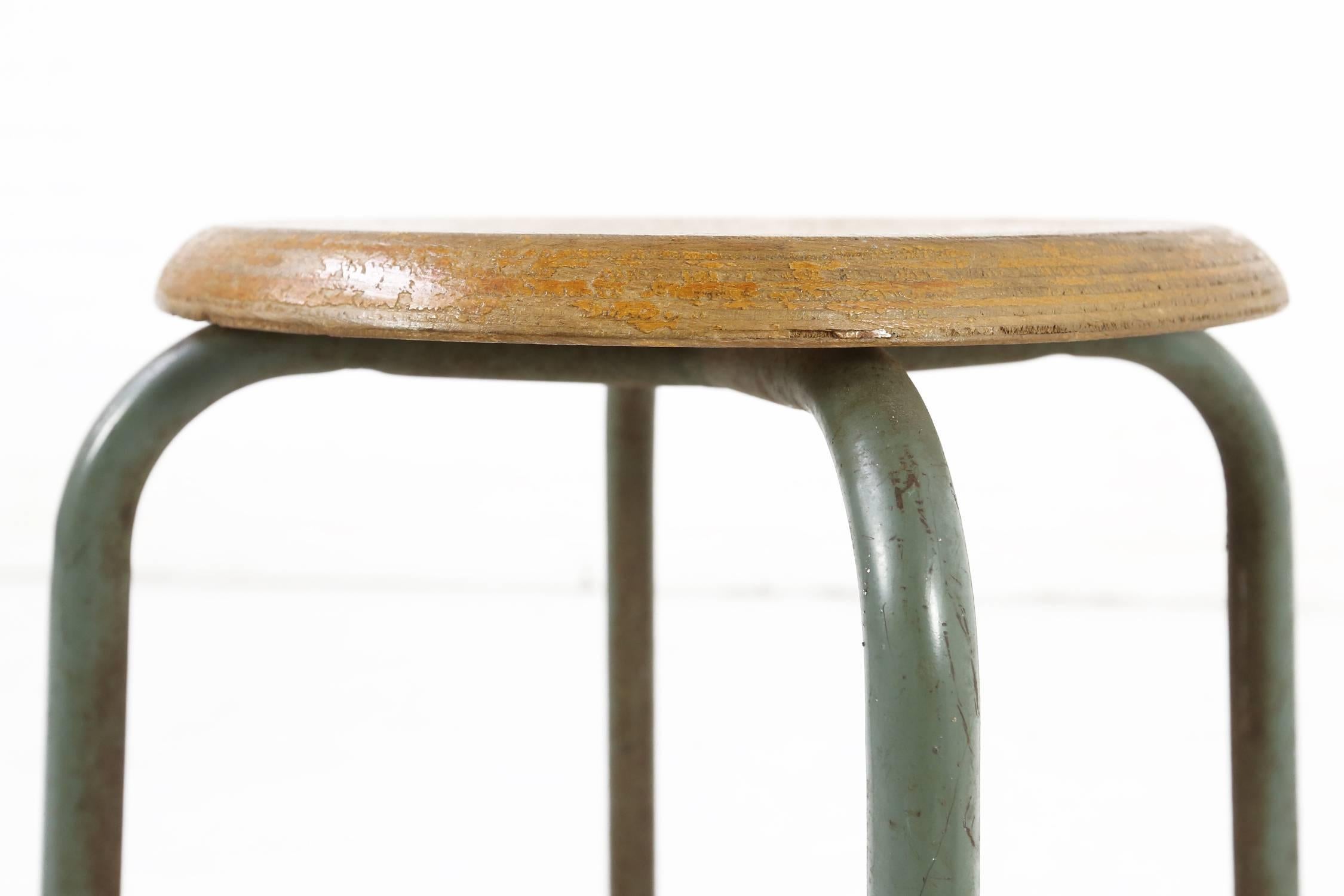 Mid-Century Modern Jean Prouvé for Ateliers Prouvé Stool, circa 1950