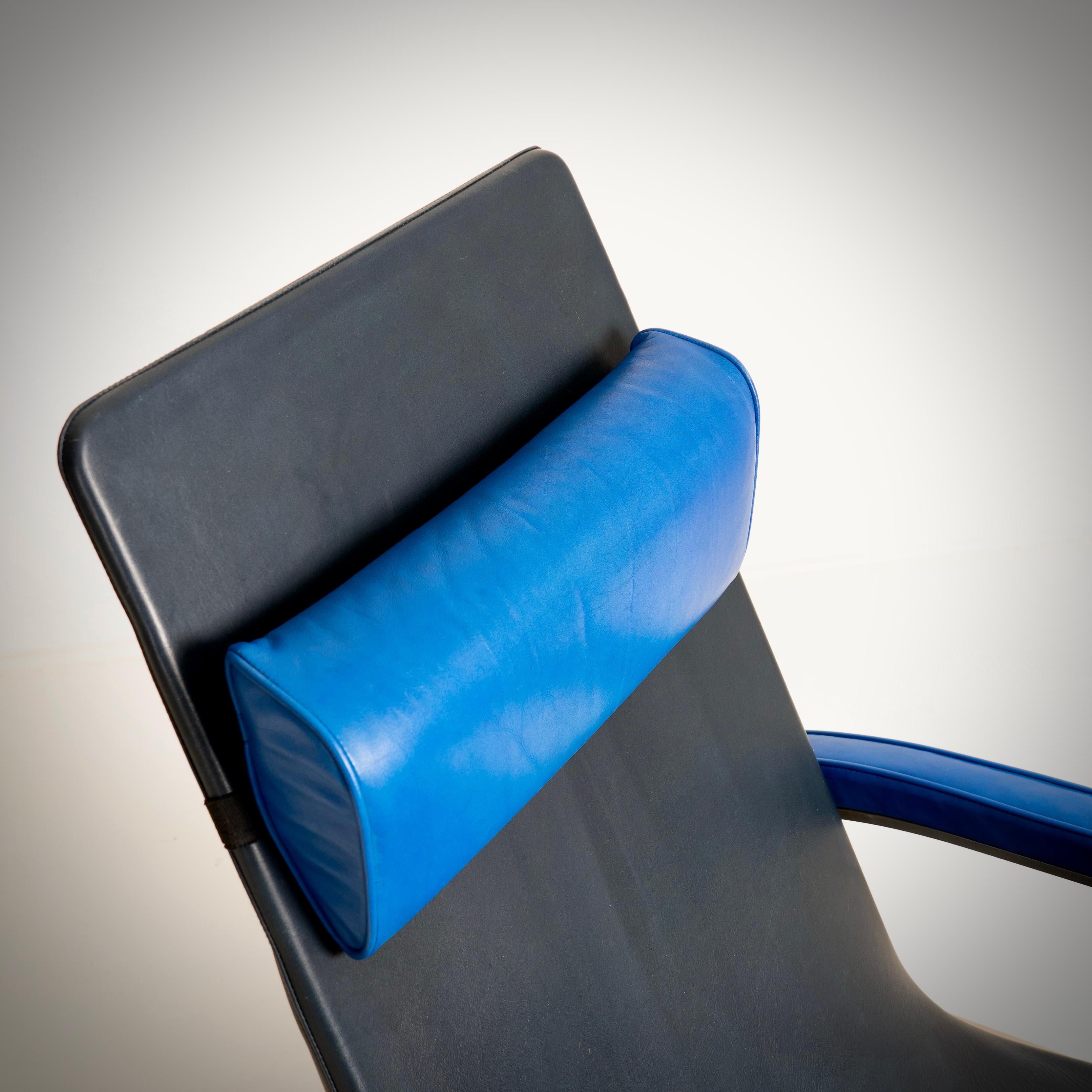 Metal Jean Prouvé (1901-1984) Grand Repos armchair (creation 1930) Tecta ed., c.1985 For Sale