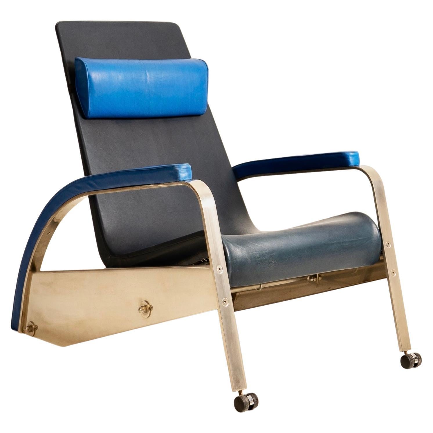 Jean Prouvé (1901-1984) Grand Repos armchair (creation 1930) Tecta ed., c.1985 For Sale