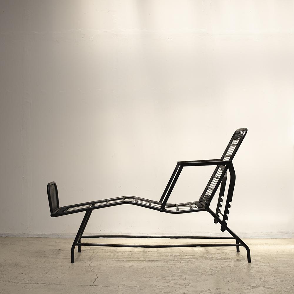 Mid-Century Modern Jean Prouvé and Jules Leleu Reclining Chaise Longues, 1930s