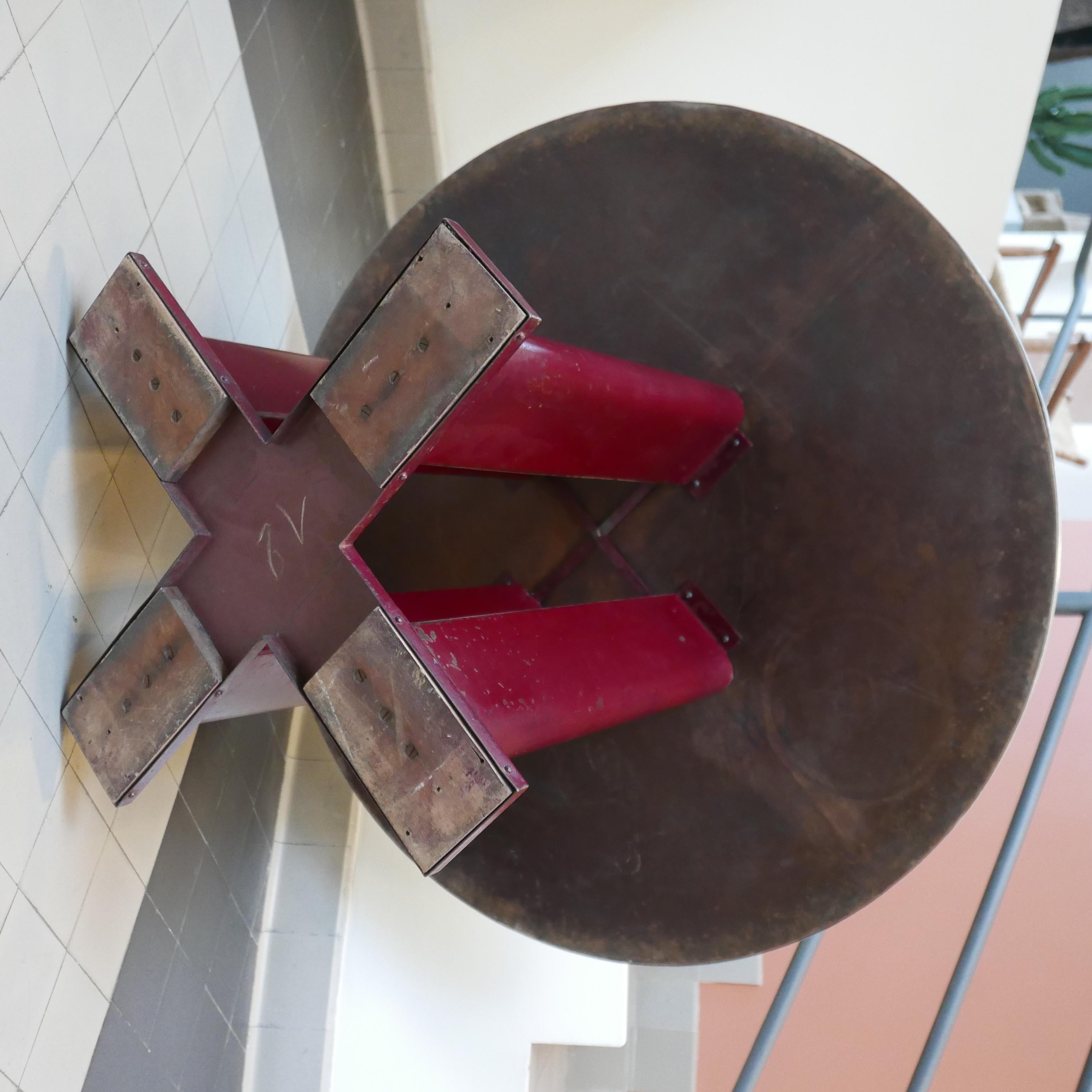 Steel Jean Prouve and Jules Leleu Table, 1934