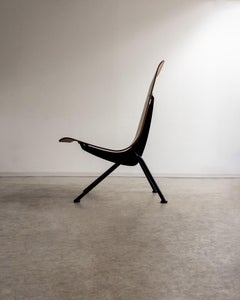 Silla «Antony» de Jean Prouvé, de acero y contrachapado de haya moldeado, edición Vitra, 2002
