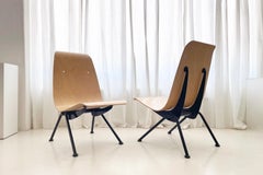 Chaises Jean Prouvé Antony, 2002 édition Vitra. avec étiquettes d'origine, Lot de 2