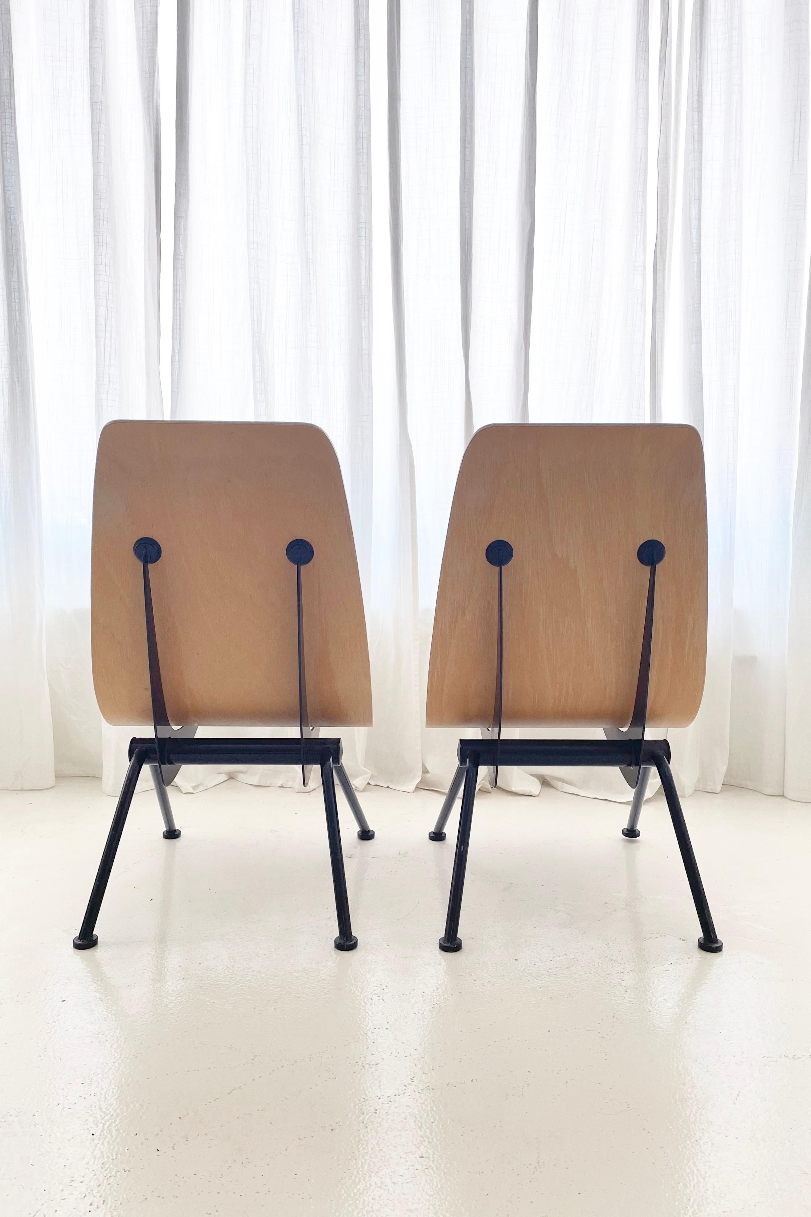 Hand-Crafted Jean Prouvé Antony Chairs, 2002 Vitra edition. with original tags, Set of 2 For Sale