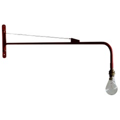 Jean Prouvé (attr.) Swing-Jib Lamp, France, c. 1950s