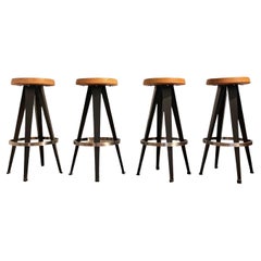 Jean Prouvé Bar stools (after) set of 4x or individual