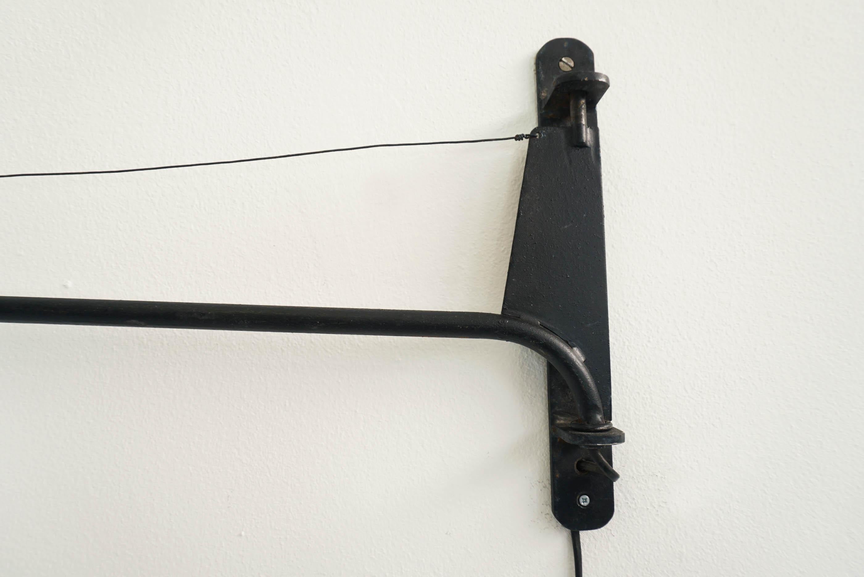 Jean Prouvé, Big Swing Jib Wall Light, Air France African Jib Lamp, France Dakar In Good Condition In Morbio Inferiore, CH