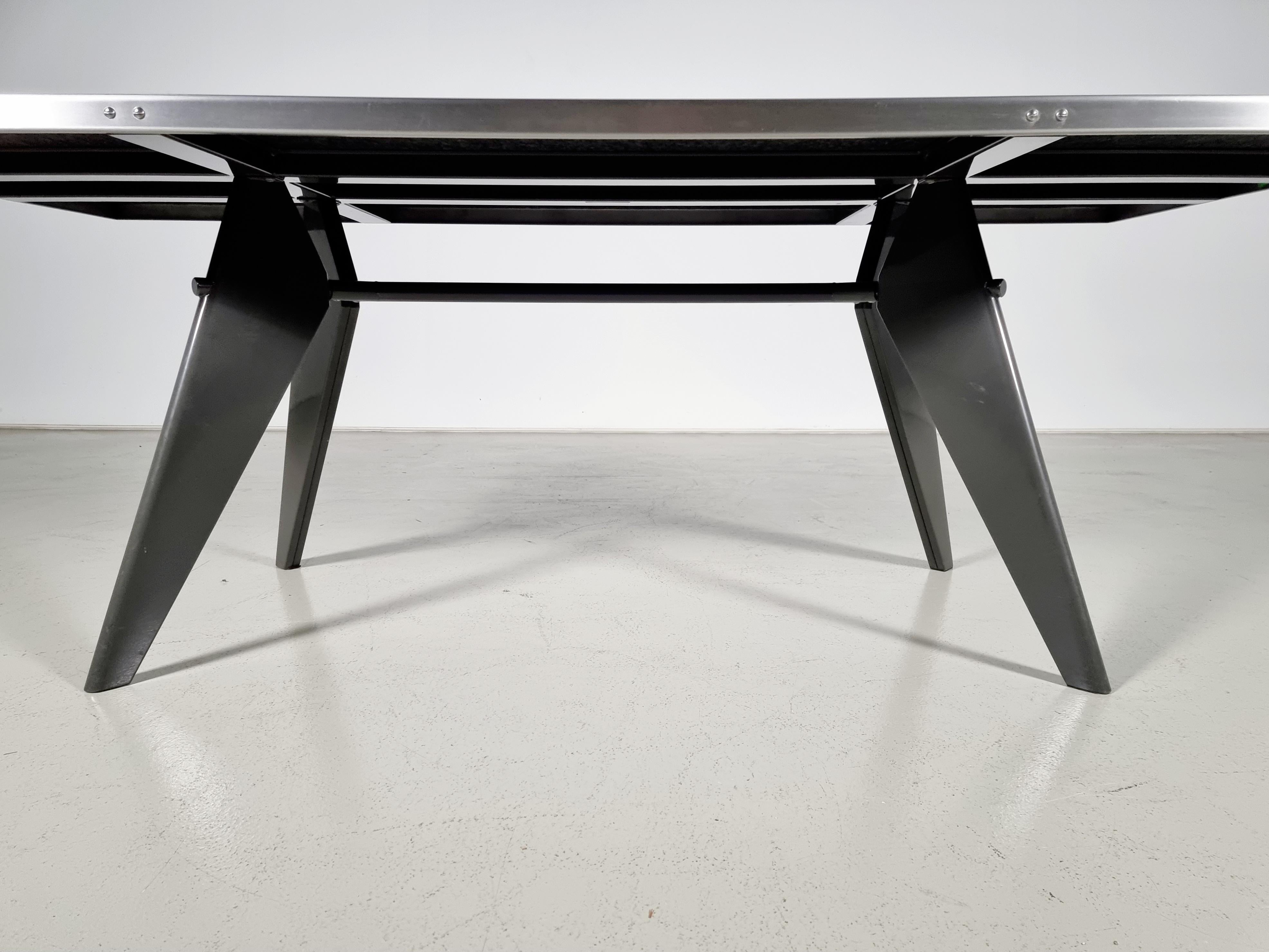 Jean Prouve by G-Star Raw for Vitra S.A.M. Tropique Table with matching chairs 3