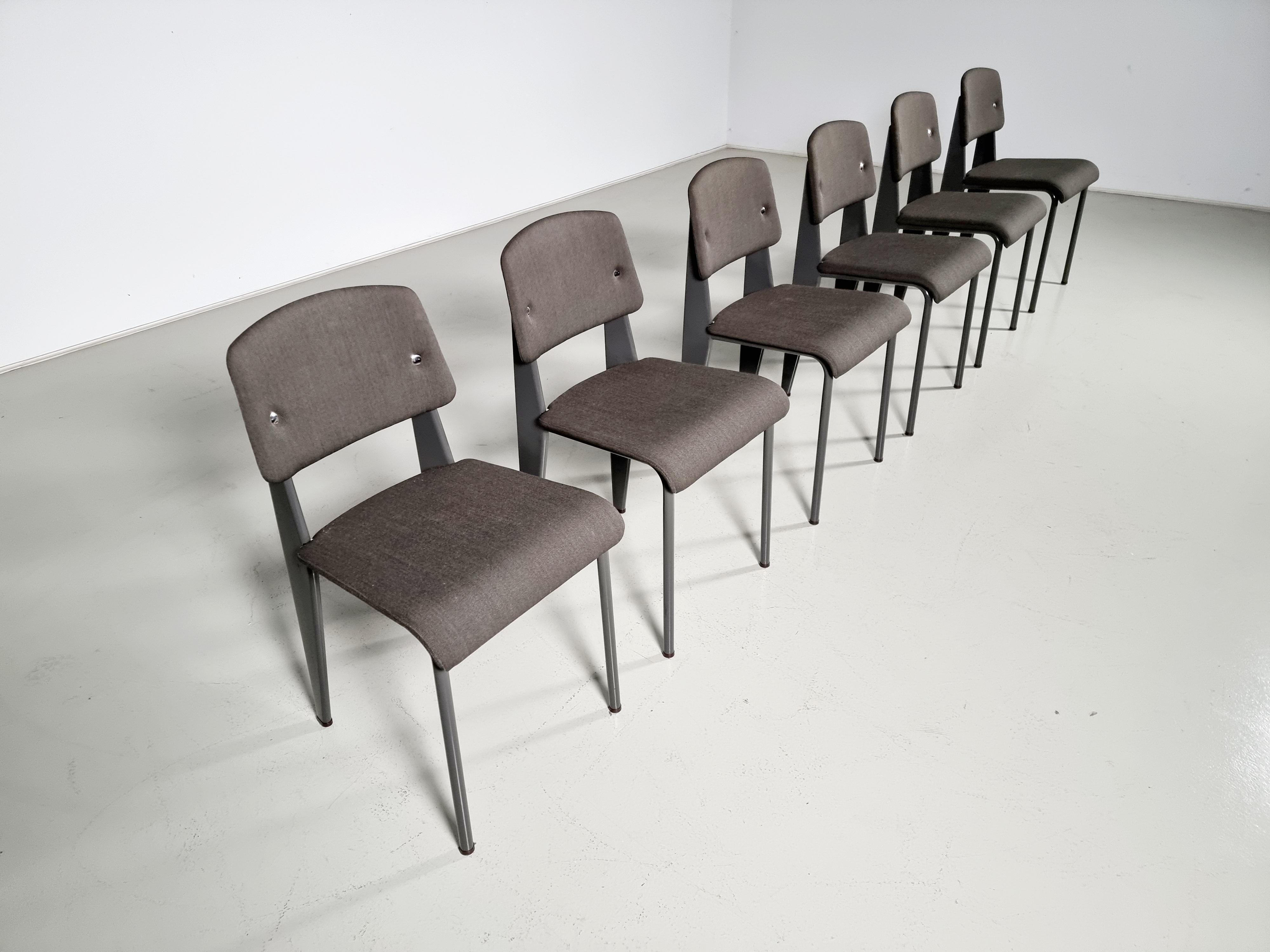 Jean Prouve by G-Star Raw for Vitra S.A.M. Tropique Table with matching chairs 7