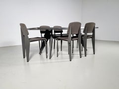 Jean Prouve by G-Star Raw for Vitra S.A.M. Tropique Table with matching chairs