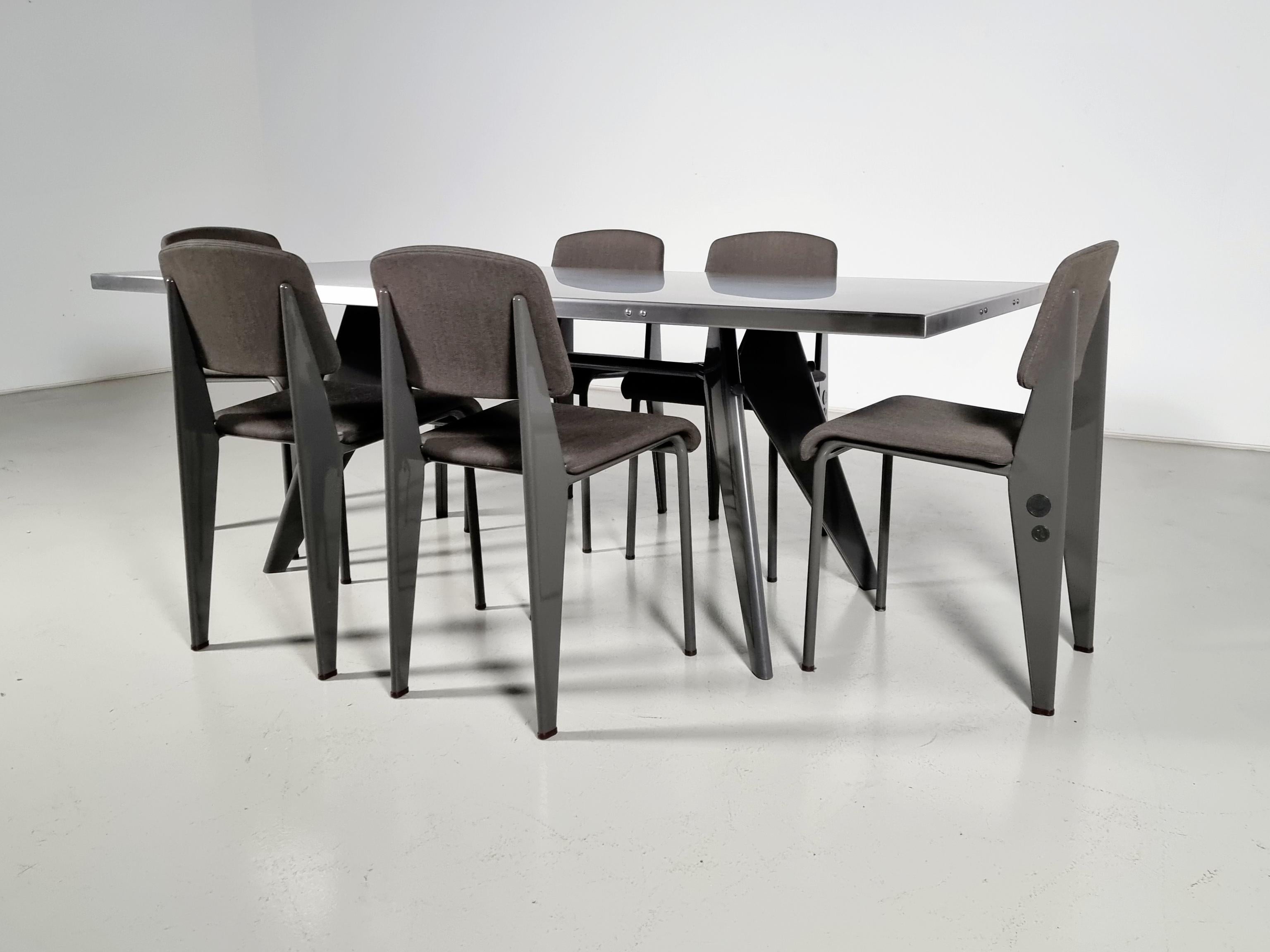 European Jean Prouve by G-Star Raw for Vitra S.A.M. Tropique Table with matching chairs For Sale
