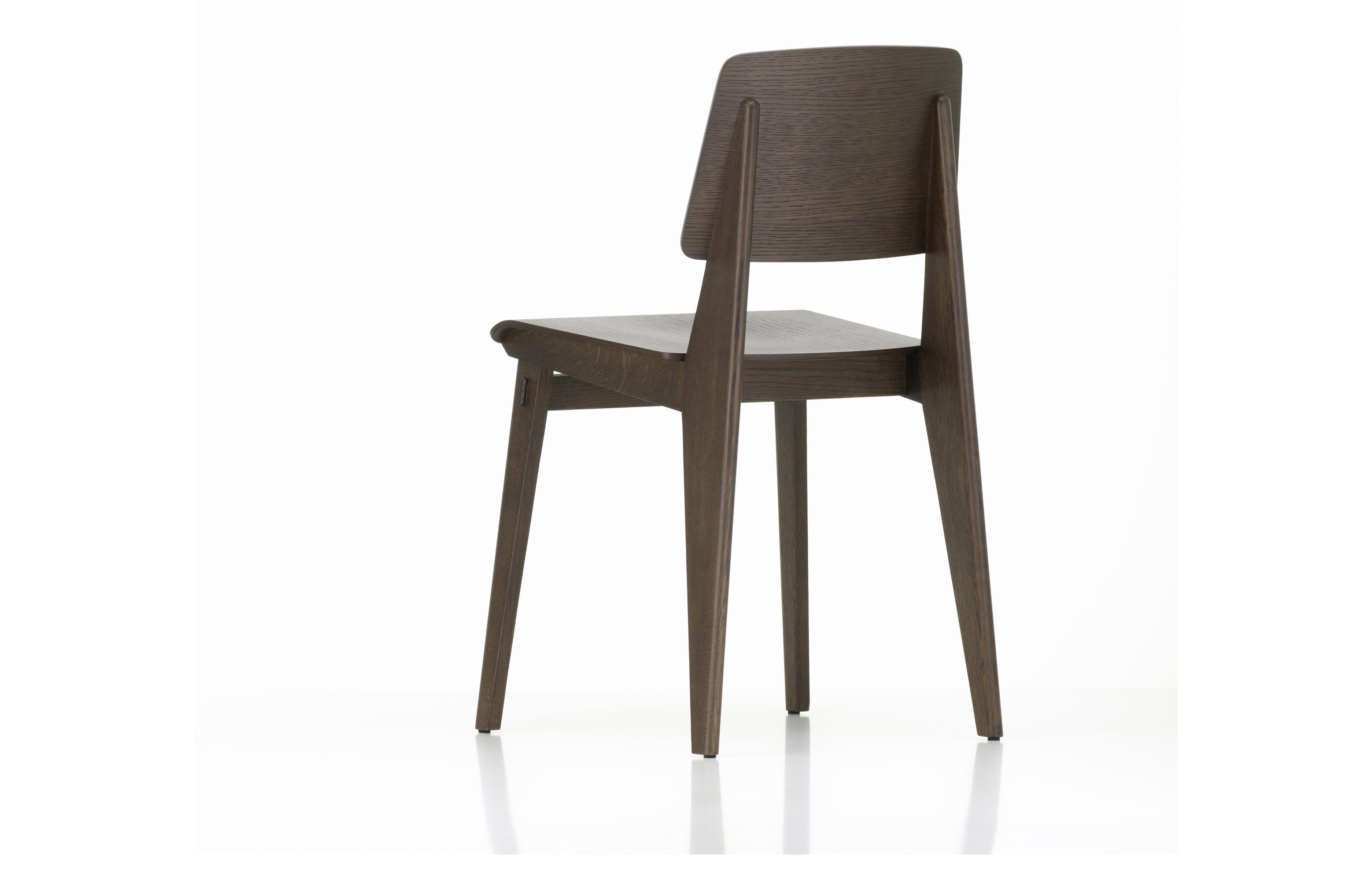 Jean Prouvé 'Chaise Tout Bois' Chair in Natural Oak for Vitra 9