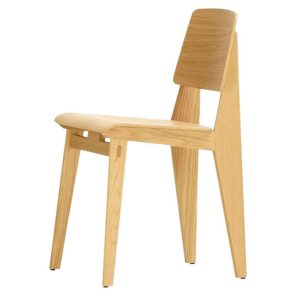 Jean Prouvé 'Chaise Tout Bois' Chair in Natural Oak for Vitra