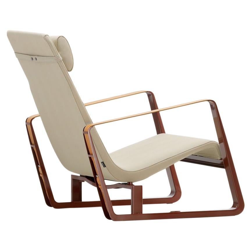 Vitra Fauteuil De Salon Armchair in Beige with Ecru Base by Jean Prouvé