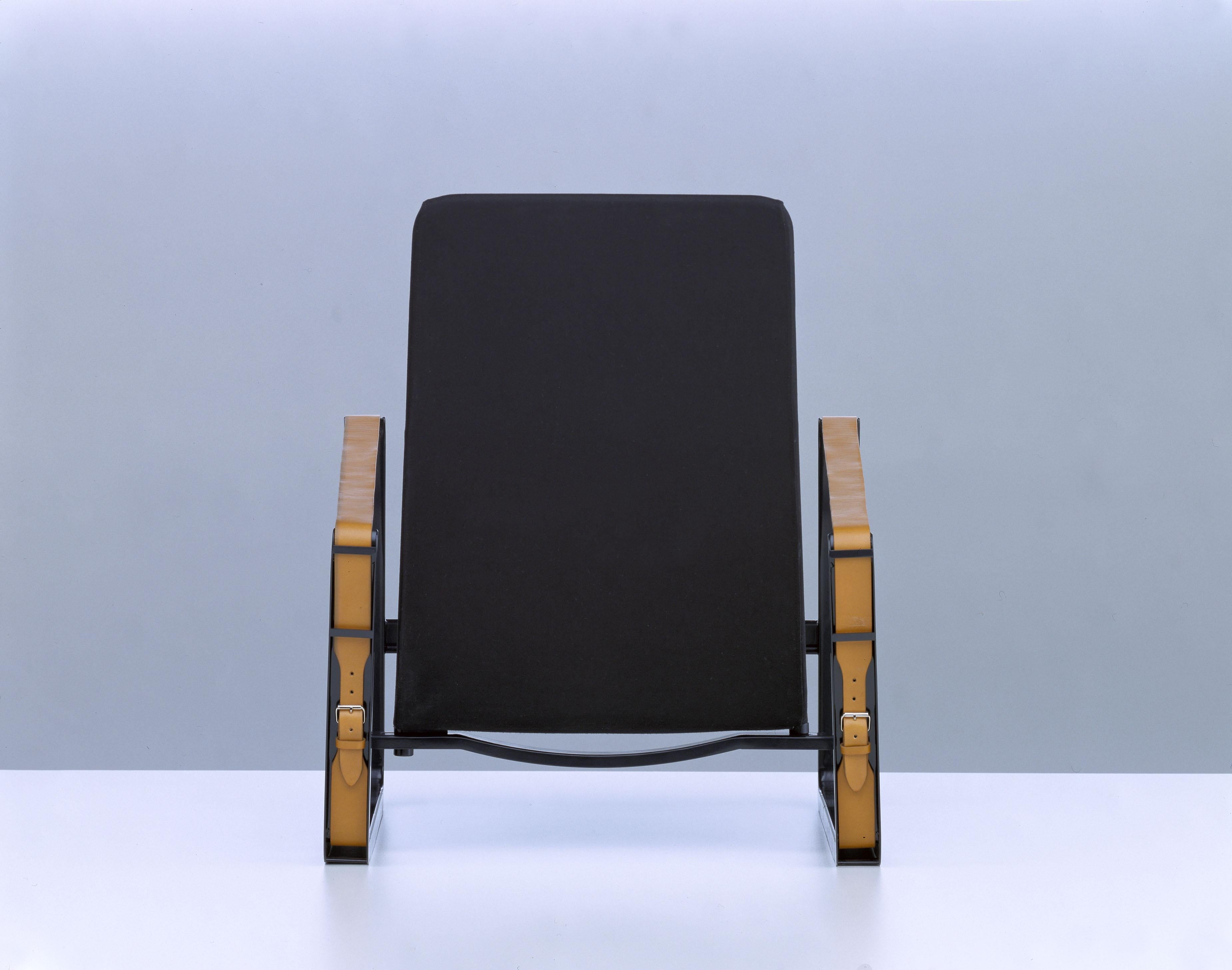 Mid-Century Modern Jean Prouvé Cité Chair in Black for Vitra