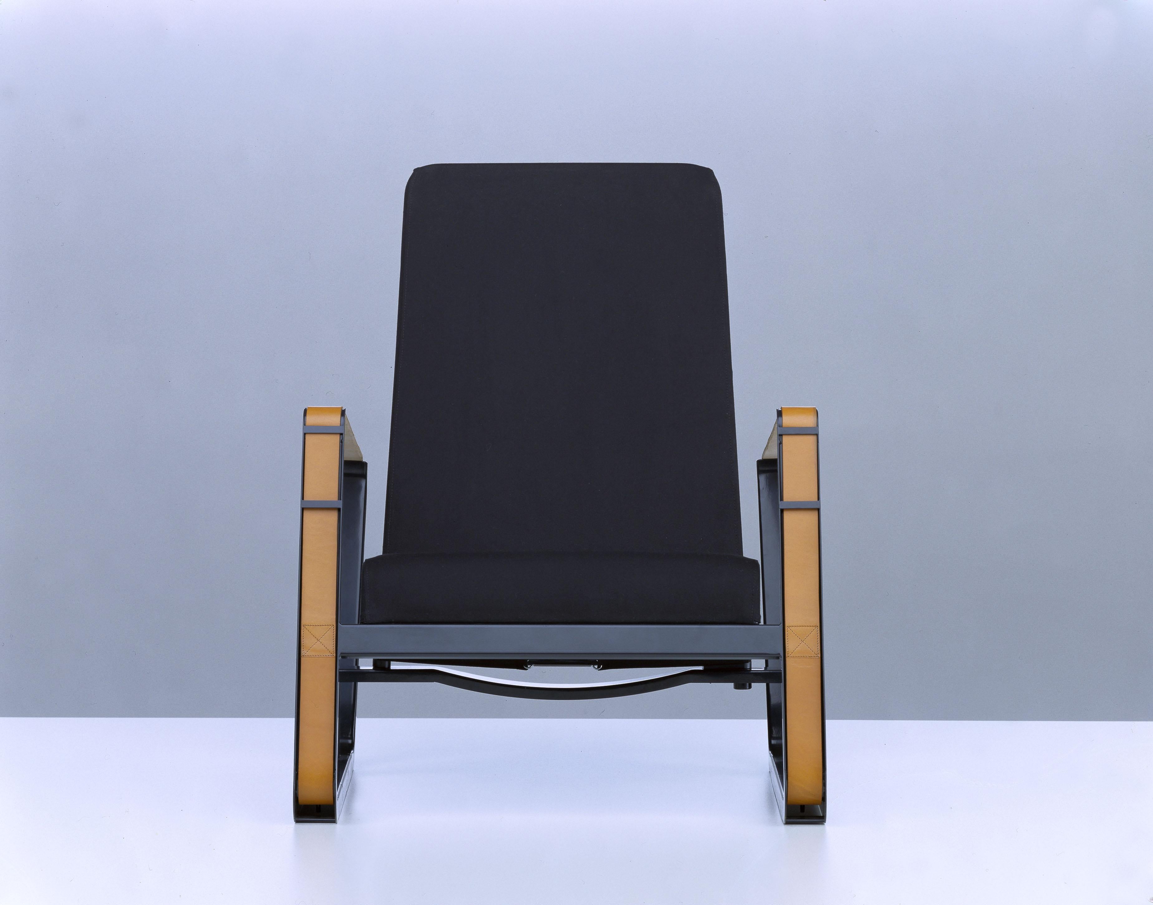 Powder-Coated Jean Prouvé Cité Chair in Black for Vitra