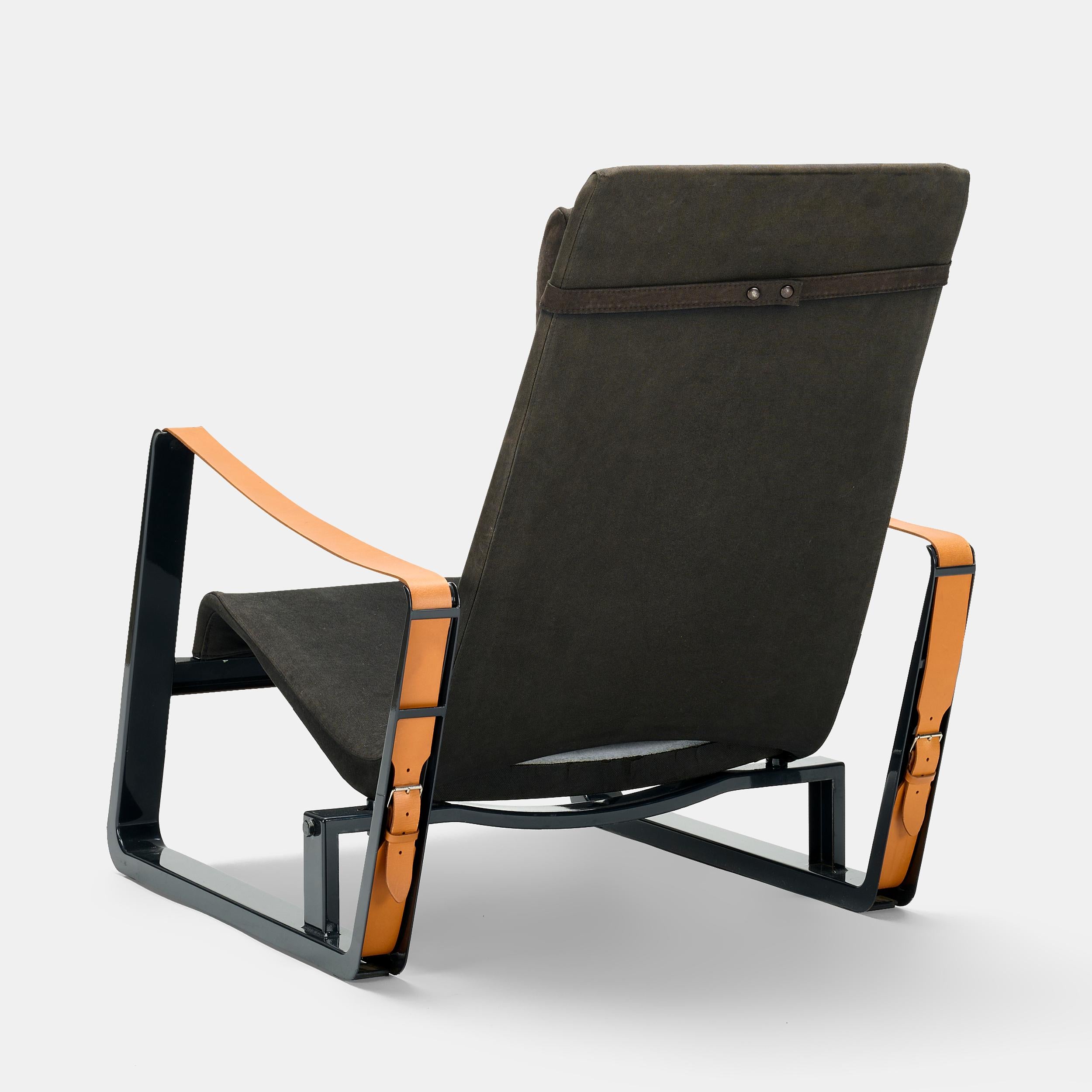 Steel Jean Prouve “Cite” lounge chair for Vitra Germany For Sale