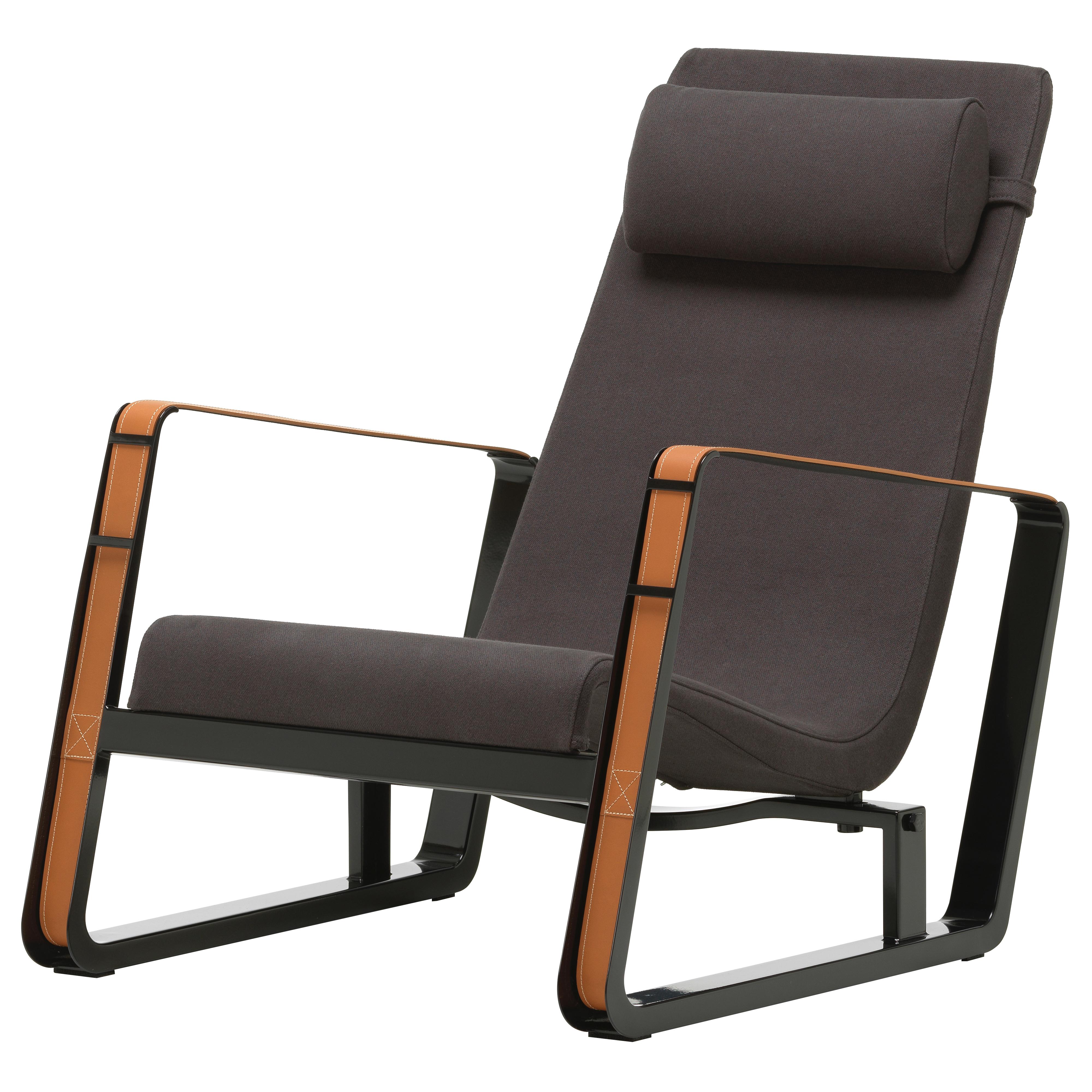 Jean Prouvé Cité Lounge Chair in Light Gray and Ecru for Vitra 12