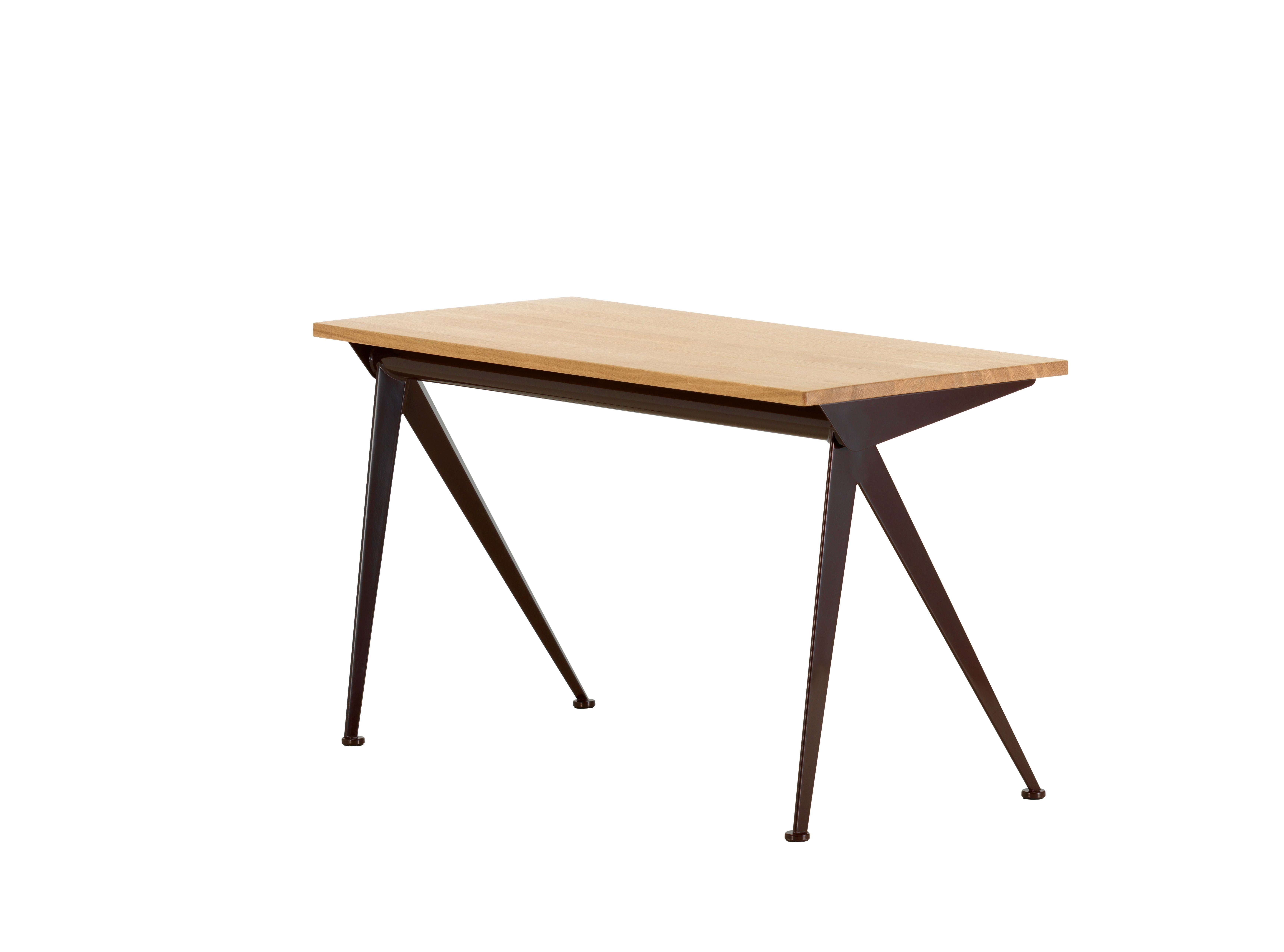 Jean Prouvé Compas Direction Desk in Natural Oak and Black Metal for Vitra For Sale 8