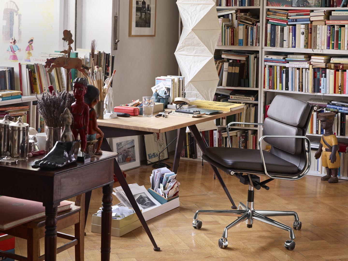Steel Jean Prouvé Compas Direction Desk in Wood and Metal by Vitra