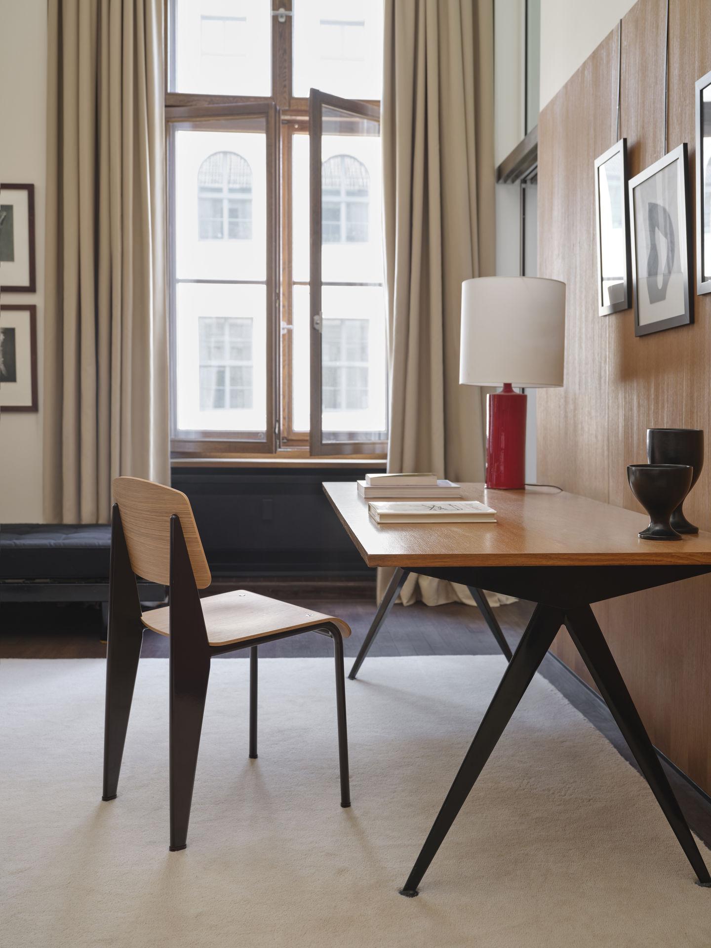 Jean Prouvé Compas Direction Desk in Wood and Metal by Vitra 1