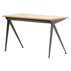 Jean Prouvé Compas Direction Desk in Wood and Metal by Vitra